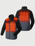 Zipper up Heated Fleece Jacket for Men 7.4V