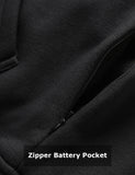 Pullover Heated Hoodie for Unisex with Heating Pockets 7.4V