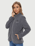 Zipper up Heated Fleece Jacket for Women 7.4V